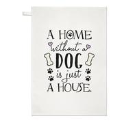 Una Casa Senza Un Cane È Solo Una Casa Asciugapiatti - Crazy Dog Lady