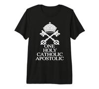 Una Chiavi Papali Santo Cattolico Apostolico Maglietta Premium