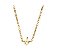 Una collana dorata con le iniziali di un nome femminile alla moda è un regalo per le ragazze e gli adolescenti, 1cm, Metallo