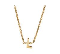 Una collana dorata con le iniziali di un nome femminile alla moda è un regalo per le ragazze e gli adolescenti, 1cm, Metallo