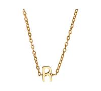 Una collana dorata con le iniziali di un nome femminile alla moda è un regalo per le ragazze e gli adolescenti, 1cm, Metallo
