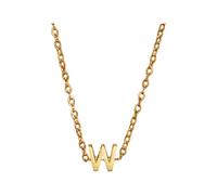 Una collana dorata con le iniziali di un nome femminile alla moda è un regalo per le ragazze e gli adolescenti, 1cm, Metallo