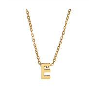 Una collana dorata con le iniziali di un nome femminile alla moda è un regalo per le ragazze e gli adolescenti, 1cm, Metallo