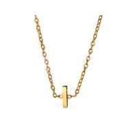 Una collana dorata con le iniziali di un nome femminile alla moda è un regalo per le ragazze e gli adolescenti, 1cm, Metallo