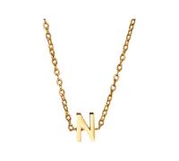 Una collana dorata con le iniziali di un nome femminile alla moda è un regalo per le ragazze e gli adolescenti, 1cm, Metallo