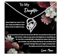 Una collana regalo con messaggio da mamma a figlia, regalo di compleanno per ragazze, madri e figlie