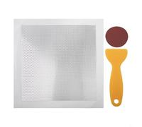 Una comoda toppa in metallo per cartongesso progettata per affrontare efficacemente problemi come graffi e vernice scrostata sulle pareti (25 x 25 cm)