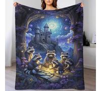Una coperta da procione per un incontro fantasy, misura king size, facile da pulire, invernale, per adulti, per letto matrimoniale, per amante, marito, moglie, donne, uomini, 180 x 200 cm