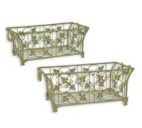 Una coppia di cesti di ferro replica design retrò decorazione