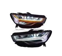 Una Coppia di Luci Anteriori for Auto Compatibile for Audi A6 C7 2012-2018 Accessori A6L Fari DRL Indicatori di Direzione Lampada di Montaggio(2016-2018)