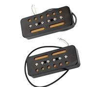Una coppia di pickup single coil neri per chitarra elettrica P-90 P90 spazio tra i fori di 50 mm/52mm Pickup-Set Chitarra Elettrica