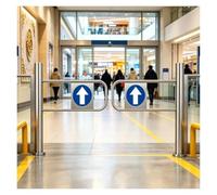 Una coppia di porte di sicurezza unidirezionali a rimbalzo automatiche for porte a battente Cancelli ad anta battente(W 150cm (59"))