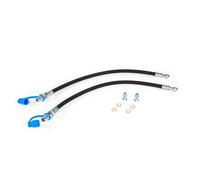 Una coppia di tubi idraulici con innesti rapidi da 1/2" (tipo poppet) per terzo
