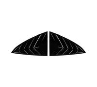 UNA Coppia Finestra Posteriore Feritoia Otturatore Compatibile for Tesla Model3 2017-2024 Prese D'aria Laterali Copertura Dell'otturatore Trim Accessori Esterni(Piano black)