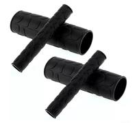 Una coppia perfetta di manopole in silicone per manubrio/freno set per motociclisti (nero)