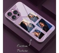 Una custodia per telefono in vetro temperato metallizzato personalizzabile, compatibile con S24 Ultra/S25 Ultra, Mi 14 Ultra/Redmi Note 14 Pro e Phone 17/16 Pro Max/15/14 Plus/13 Pro/12 Pro Max/11/Xs 