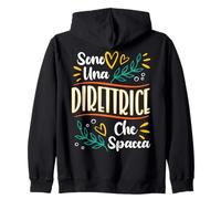 Una Direttrice Che Spacca Regalo Direttrice Direttore Donna Felpa con Cappuccio