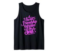 Una Dolce Amicizia rinfresca la Bibbia dell'anima Versetto Scrittura Dio Canotta