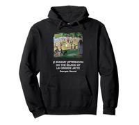 Una Domenica pomeriggio su La Grande Jatte Felpa con Cappuccio