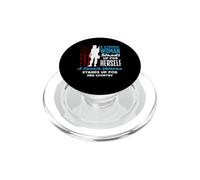 Una donna forte veterana si batte per il suo paese PopSockets PopGrip per MagSafe