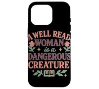 Una donna letta è una creatura pericolosa Custodia per iPhone 16 Pro
