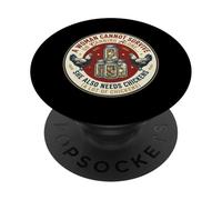 Una donna non può sopravvivere con l'inscatolamento da sola Ha bisogno di polli PopSockets PopGrip Adesivo