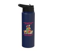 Una donna non può sopravvivere con l'inscatolamento da sola Ha bisogno di pollo Stainless Steel Insulated Water Bottle