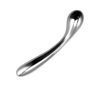 Una donna tiene in mano un massaggiatore, realizzato in acciaio inossidabile liscio, delicato sulla pelle di tutto il corpo, adatto anche agli uomini, facile da pulire(E-Small Size)