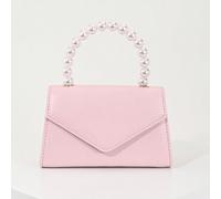 Una elegante e affascinante borsa clutch con perle, raffinata e lussuosa, con design a coperchio ribaltabile, utilizzabile come borsa da cocktail/festa, borsa da sera da donna, borsa a spalla/a tracol
