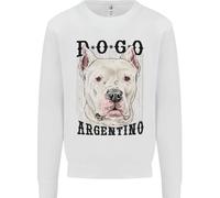 Una Felpa Jumper Dogo Argentino Uomo