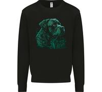 Una Felpa Jumper Verde Cane Corso Uomo