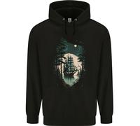 Una Felpa Uomo A Vela Sotto La Luce Della Luna