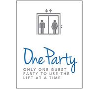 Una festa: solo una festa ospite per utilizzare l'ascensore alla volta.