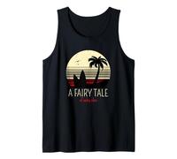 Una fiaba di Pelle salata (Retro Palm Tree Beach Graphic) Canotta