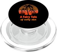 Una fiaba di pelle salata (Retro Palm Tree Graphic) PopSockets PopGrip per MagSafe
