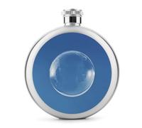 Una fiaschetta rotonda in acciaio inox a prova di perdite per whisky a forma di bolle di sapone per regali di compleanno di Natale per uomini donne damigella d'onore forniture per feste di nozze