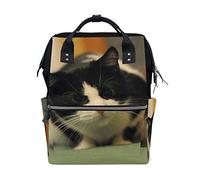 Una Foglia D'autunno Vento Bella Cane Relax Bag Zaino Grande Capacità Muti-Function Borsa Da Viaggio per Mummia Donne, Multicolore9, Taglia unica