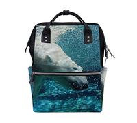 Una Foglia D'autunno Vento Bella Cane Relax Bag Zaino Grande Capacità Muti-Function Borsa Da Viaggio per Mummia Donne, Multicolore8, Taglia unica