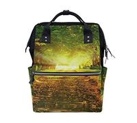 Una Foglia D'autunno Vento Bella Cane Relax Bag Zaino Grande Capacità Muti-Function Borsa Da Viaggio per Mummia Donne, Multicolore 3, Taglia unica