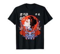 Una geisha kawaii e un guerriero samurai Oni Maglietta