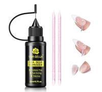 UNA GELLA Rimozione colla per unghie press-on da 20 ml di precisione senza acetone gel per unghie punta delle unghie, rimozione delicata della colla per una facile rimozione, accessori per manicure