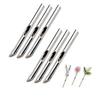 Una gentile spilla per fiori, spilla per inserto floreale a forma di ramo fai-da-te per donna, mini clip per corpetto vaso intercambiabile (6Pcs)