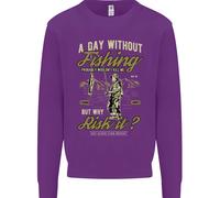 Una Giornata Senza Pesca Divertente Felpa Uomo