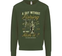 Una Giornata Senza Pesca Divertente Felpa Uomo