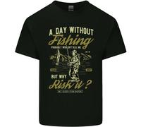 Una Giornata Senza Pesca Maglietta Divertente Per Bambini Ragazzi E Ragazze