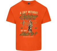 Una Giornata Senza Pesca Maglietta Divertente Per Bambini Ragazzi E Ragazze