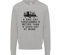 Una Giornata Storta Caravanning Caravan Divertente Felpa Per Bambini