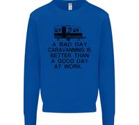 Una Giornata Storta Caravanning Caravan Divertente Felpa Per Bambini