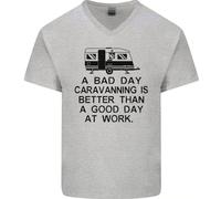 Una Giornata Storta Caravanning Caravan Divertente T-Shirt In Cotone Da Uomo