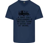 Una Giornata Storta Caravanning Caravan Divertente T-Shirt In Cotone Da Uomo